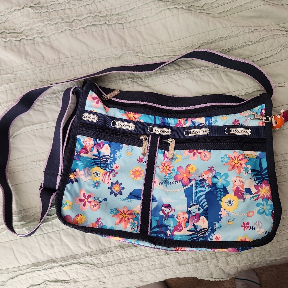 EUC Le Sportsac Mermaid Lagoon
